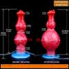 NNSX Dual Knot Dog Ejaculation Dildo With Inflatable Anal Plug Toys Animal Squirting Anal Dildos Erotic Products for Men Women luvshop24