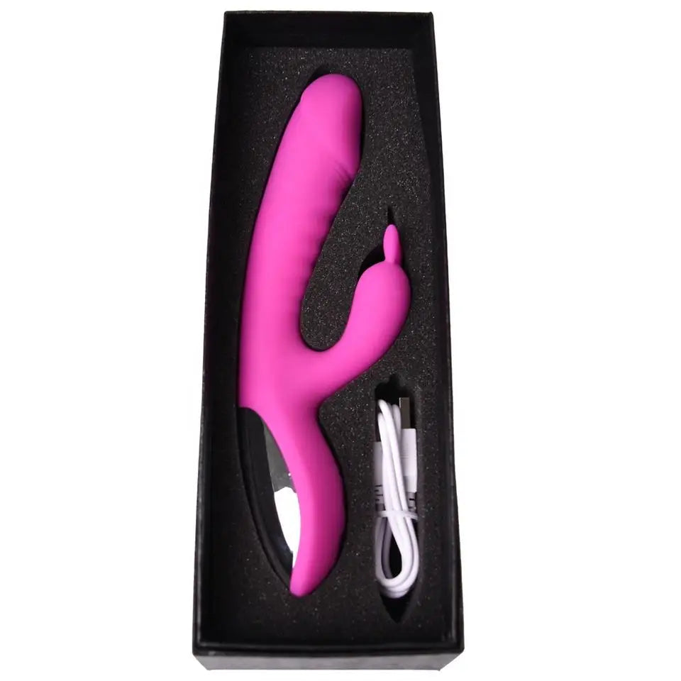 Cheapest Hot Style G Spot Women Pussy Massager Silicone Rabbit Dildo Vaginal Vibrator Toys for Woman luvshop24
