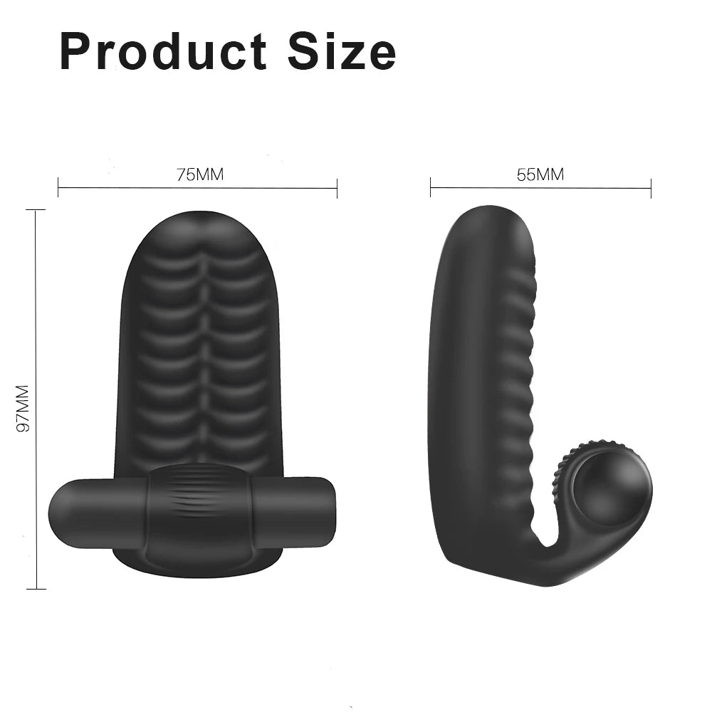 Sex Toys Finger Sleeve Vibrator G Spot Massage Clit Stimulate Female Masturbator For Women Lesbian Orgasm Adult Products luvshop24