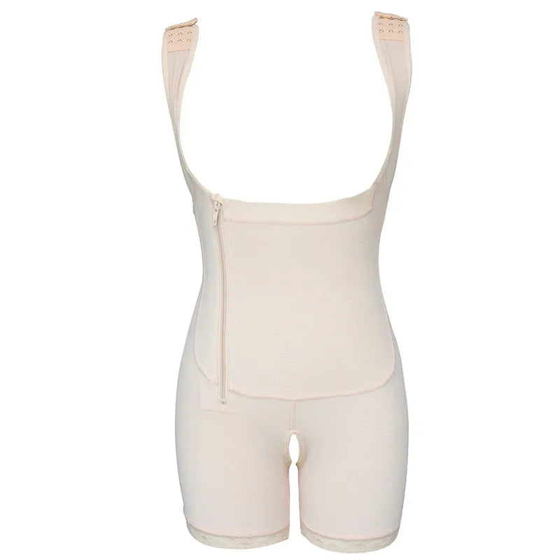 Zip Waist Lace Slimming Shaper Corset Control Shapewear Butt Lifter Strap Body Shaper Underwear Bodysuit Women Plus Size S-6xl luvshop24