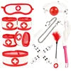 2022 New 9 Piece Sexuels Bondage Leather Restraint Set Erotic Nurse Role Flirting Suits Bdsm Adult Cos Games luvshop24