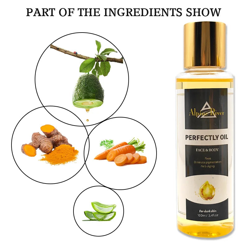 The Most Popular Skin Care Oil Natural Organic Vitamin E Body Whitening Improves Pigmentation Body Massage Oil luvshop24