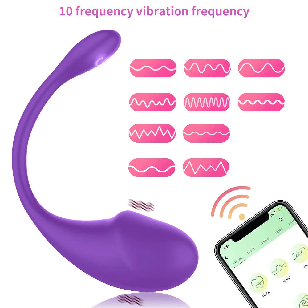 Factory Vibrating with APP Controlled Vibrator Wearable Kegel Ball App Vibrator for Women luvshop24