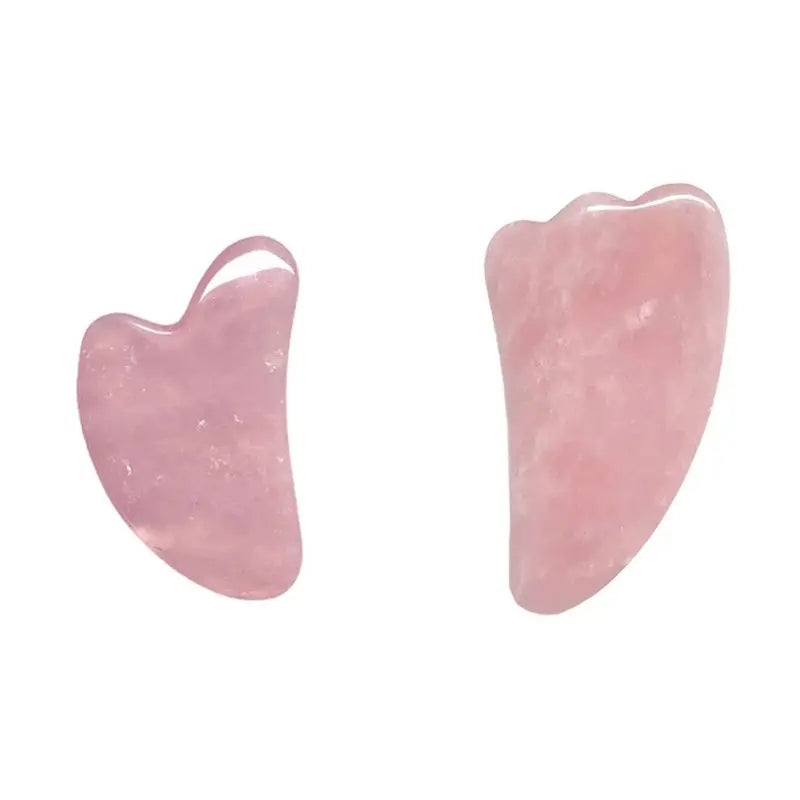 Rose Quartz Face Jade Roller Massagers Guasha Set Gua Sha Tools Natural Stone Gouache Scraper For Facial Massage Beauty Tool luvshop24