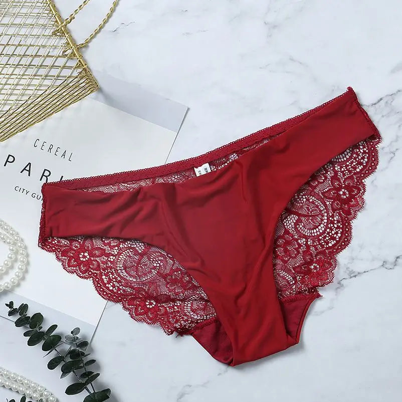 Lace Panties Female Underpants Sexy Panties For Women Briefs Underwear Comfortable Ladies Pantys Lingerie 13 Solid Color luvshop24