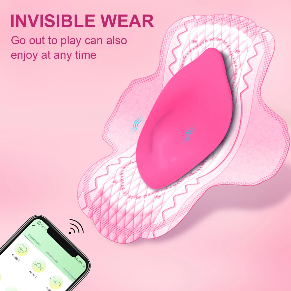 Wireless App Control Vibrator Adult Women Vibrating Panties Clitoris Stimulate Wearable Panty Vibrator for Women luvshop24