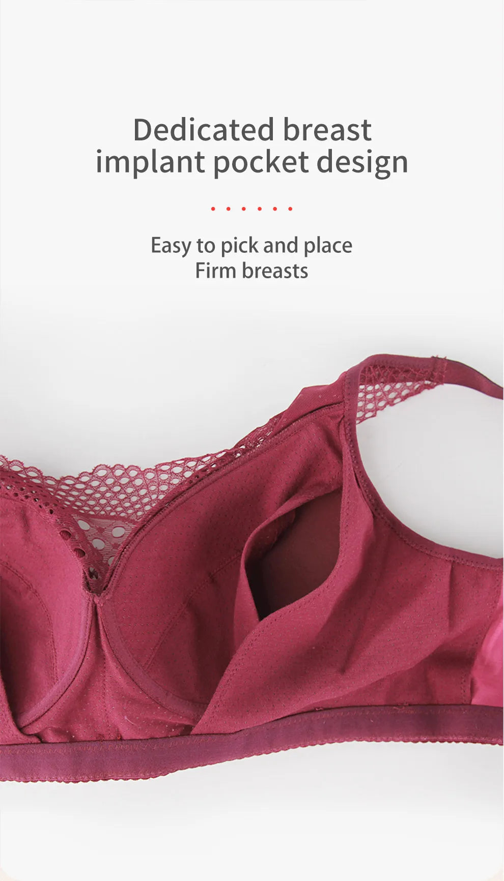 2048 Mastectomy Bras M L XL XXL XXXL One-piece Underwear Soft And Comfortable Silicone Breast Bra With Cotton Pockets luvshop24