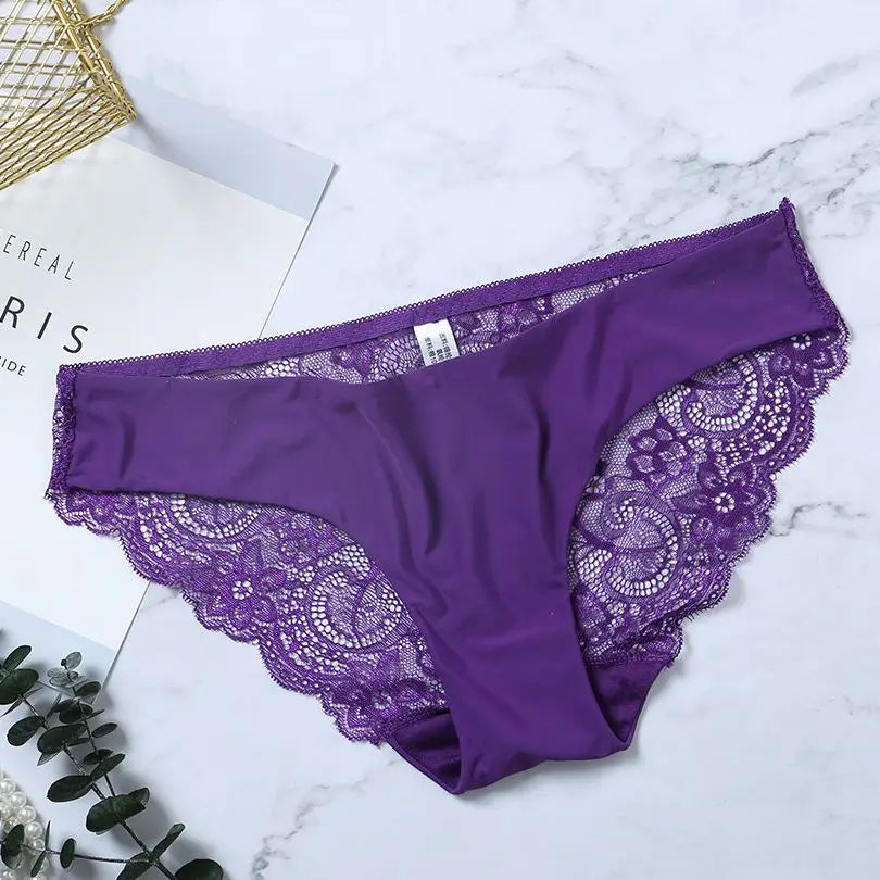 Lace Panties Female Underpants Sexy Panties For Women Briefs Underwear Comfortable Ladies Pantys Lingerie 13 Solid Color luvshop24