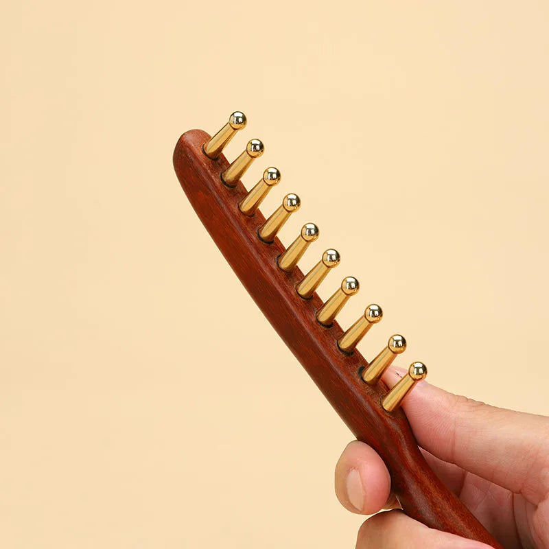 Dropshiping Product Kansa Wand Massager Meridian Health Machine Wood Accessory Massage Head Gua Sha Tool for Head luvshop24