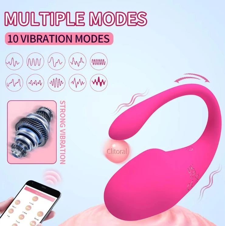 Factory Vibrating with APP Controlled Vibrator Wearable Kegel Ball App Vibrator for Women luvshop24