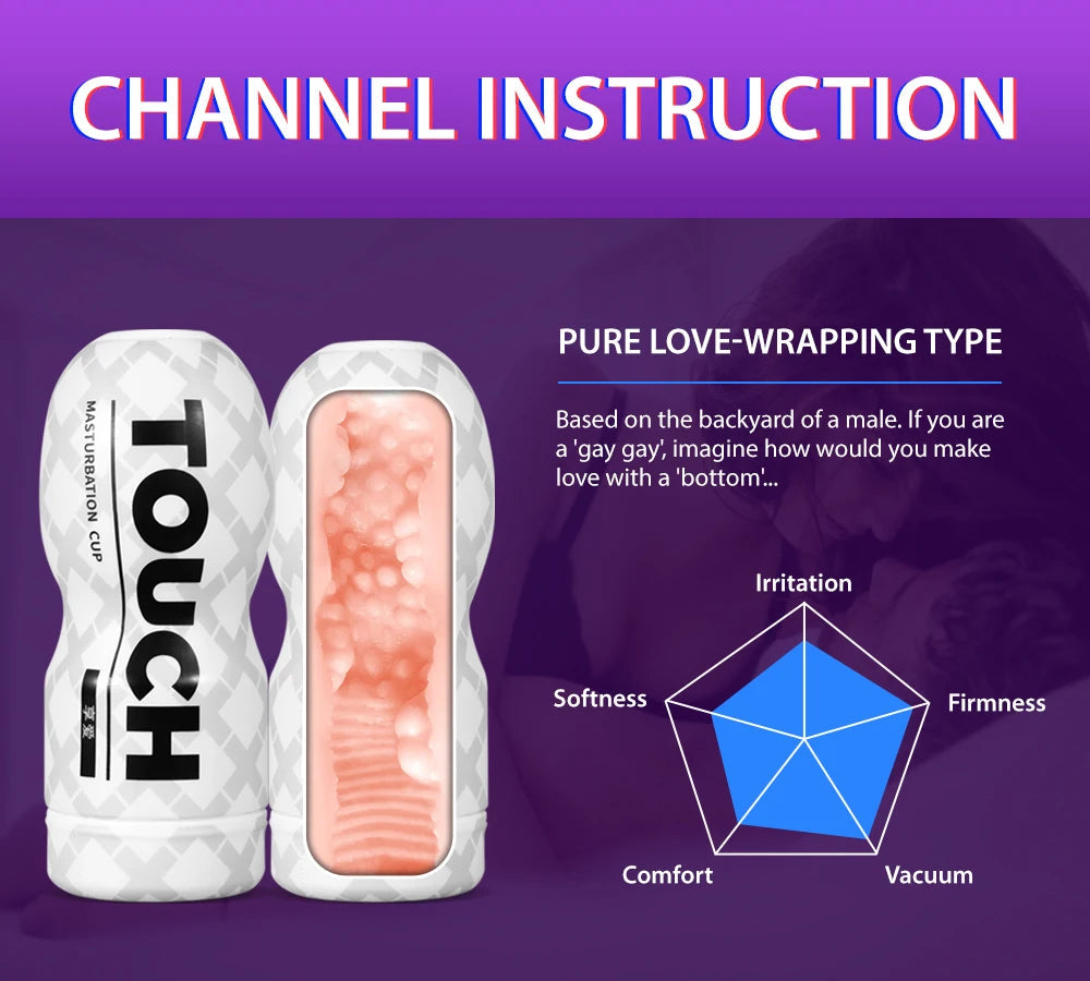 Male Masturbator Cup Soft Pussy Sex Toys Transparent Vagina Adult Endurance Exercise Products Vacuum Pocket Cup Sex Toys for Men luvshop24