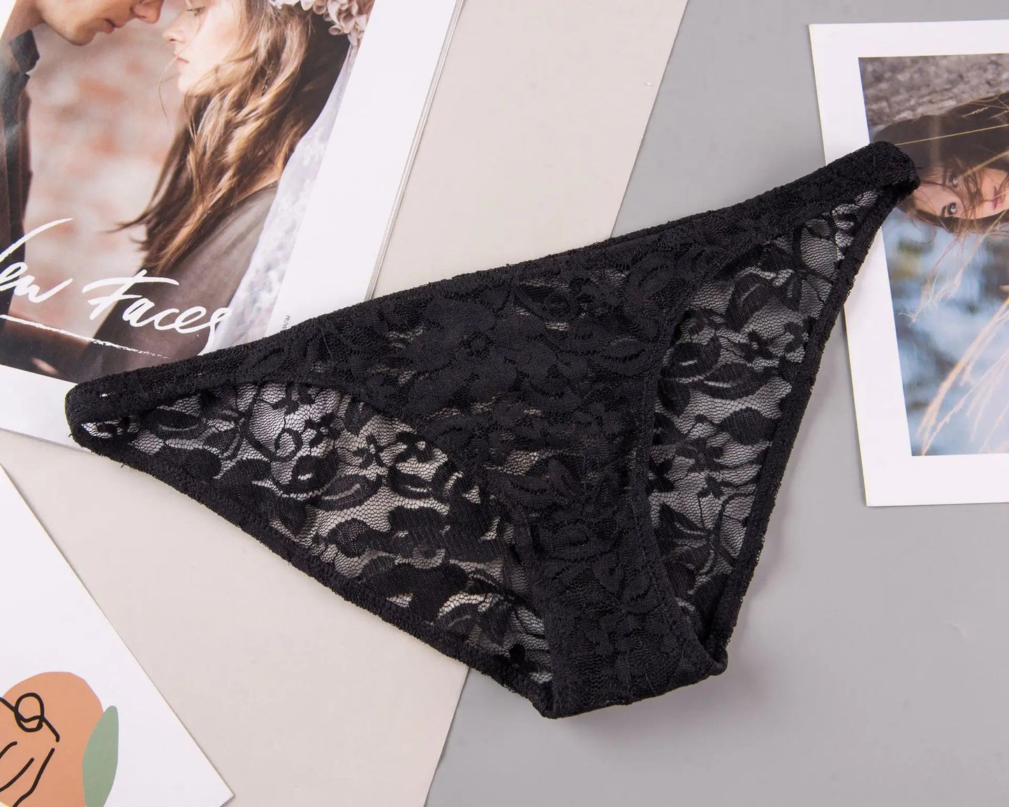 Women's Underwear Sexy Lace Panties Fashion Transparent Comfortable Briefs Low Waist Seamless Underpants Female Sexy Lingerie luvshop24