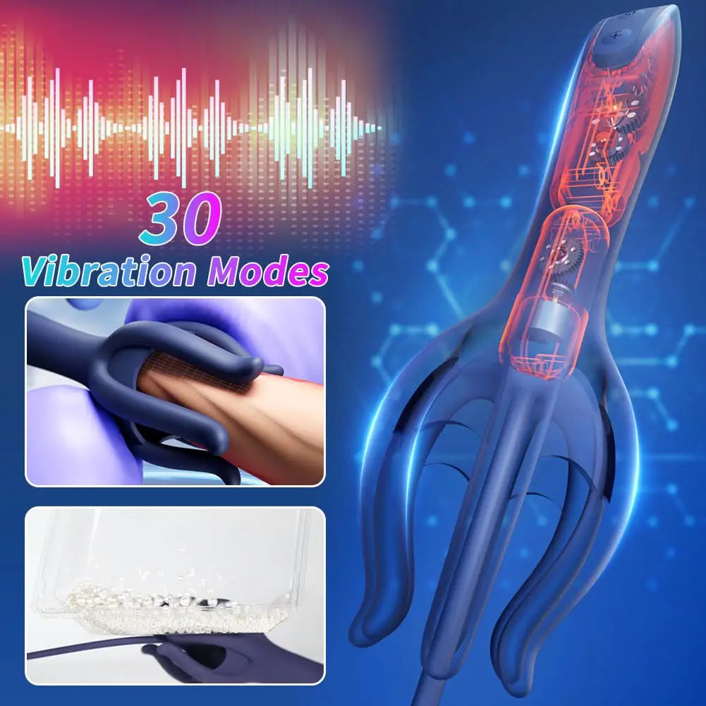 Men Masturbation Toys 30 Vibrating Penis Training Vibrator Male Masturbator With Clamping Pulse Vibration Handhold Glans luvshop24