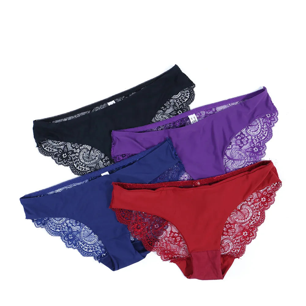 Lace Panties Female Underpants Sexy Panties For Women Briefs Underwear Comfortable Ladies Pantys Lingerie 13 Solid Color luvshop24