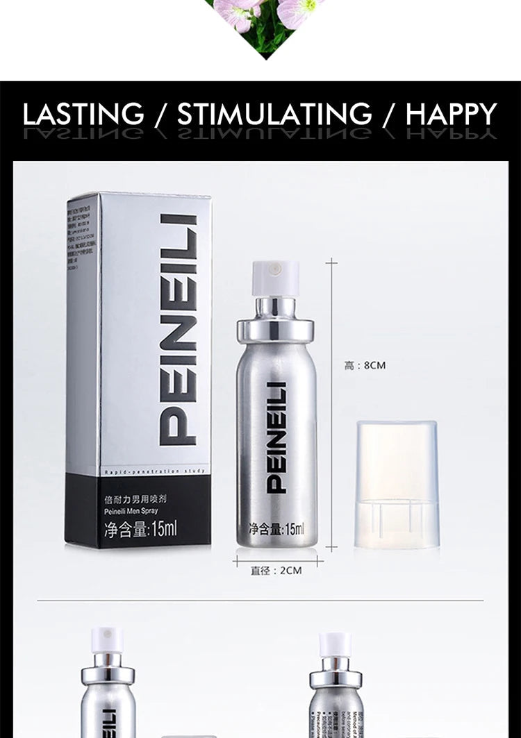 Effective Delay Spray for Men Male Anti Premature Ejaculation Penis Enlargment Prolong 60 Minutes Long Lasting Excitement luvshop24