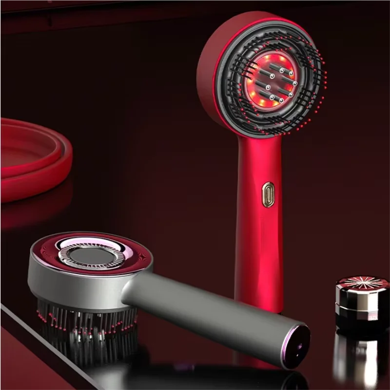 Hot Sell Home Use Scalp Care Massage Oil Massage Hair Growth Led Red Light Electric Scalp Massage Hair Growth Device luvshop24