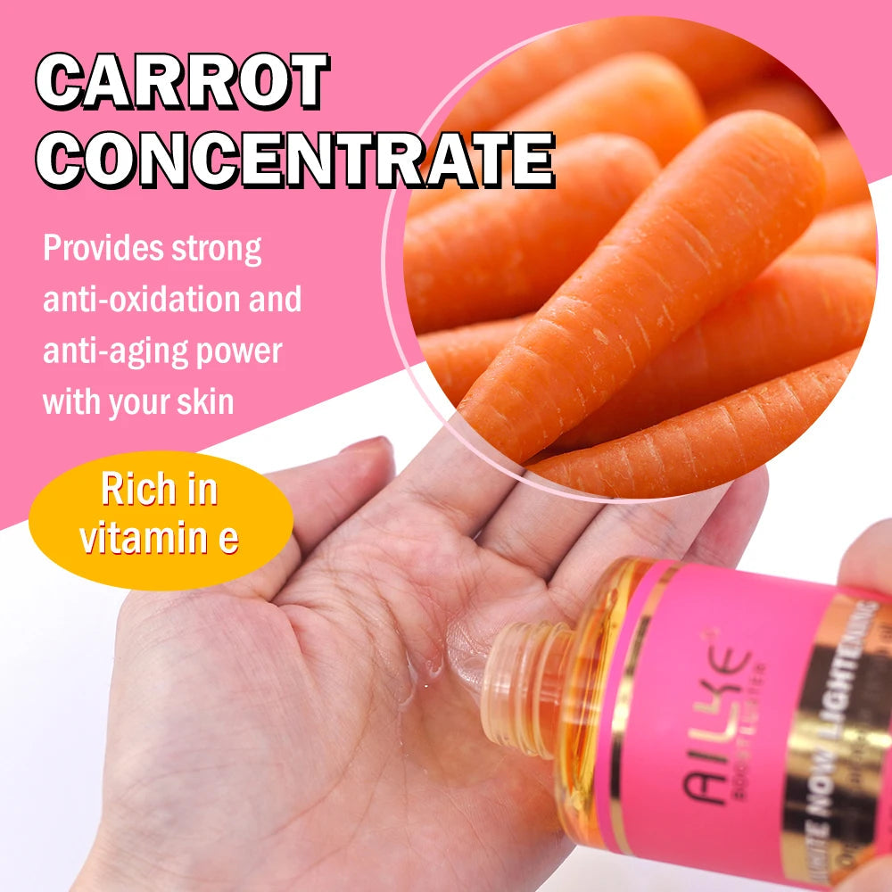 Alike Boost Luster Private Label 100% Pure Organic Natural Carrot Essential Oil Skin Care Brightening Body Massage Oil luvshop24