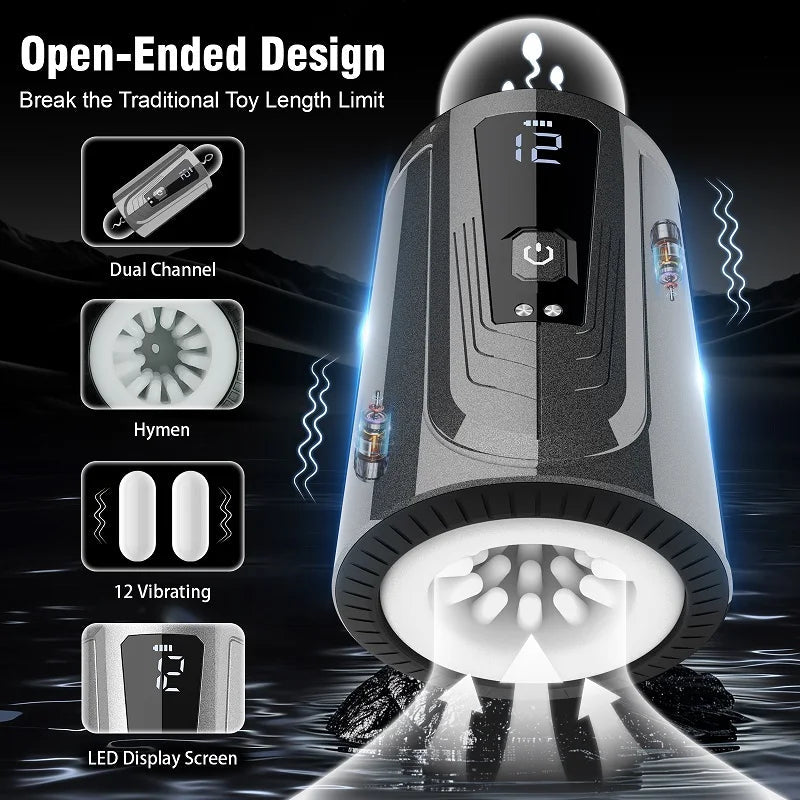 Automatic Male Masturbators Electric Vibrating Male Masturbator Machine for Man Masturbation Cup Erotic Toys luvshop24