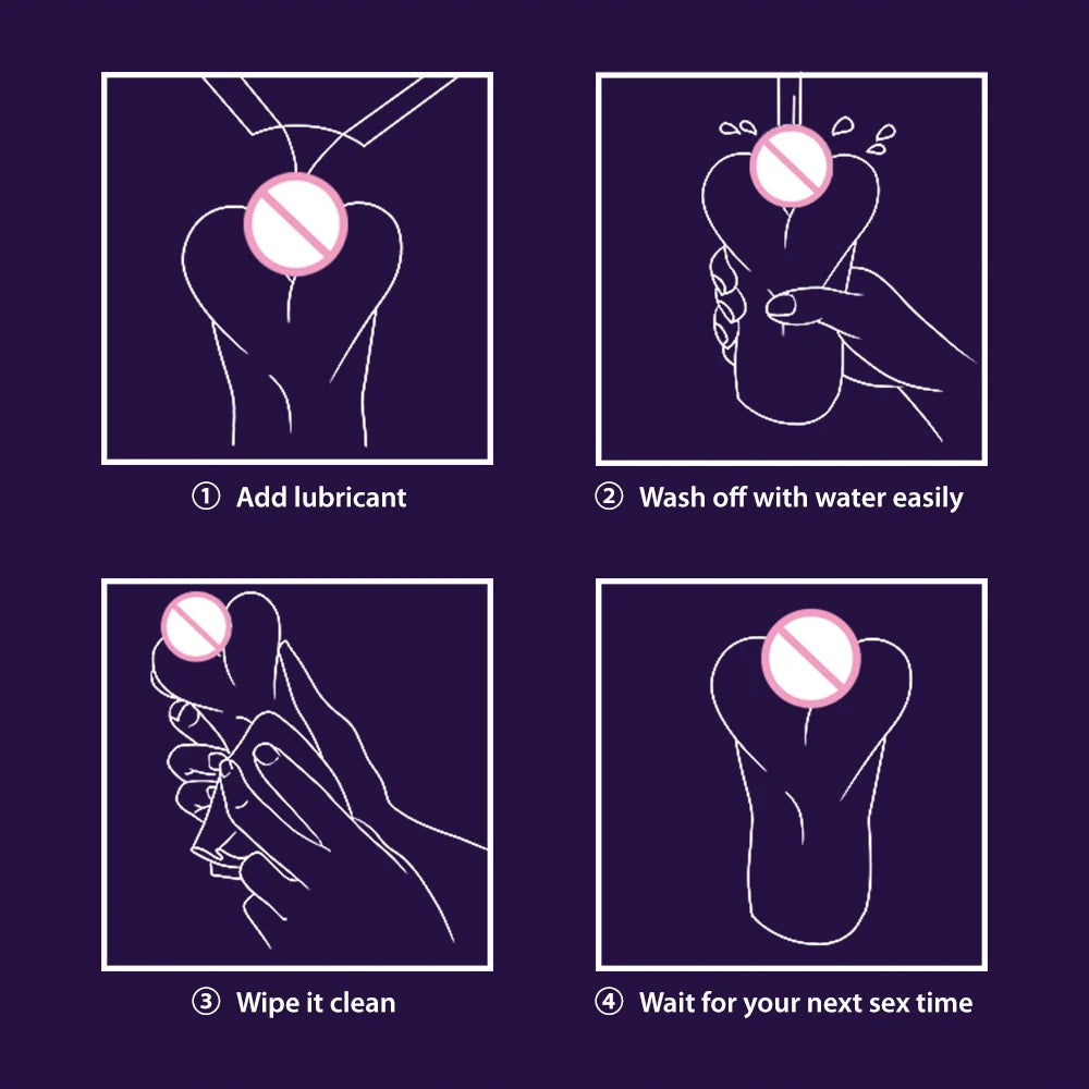 Male Masturbator Cup Soft Pussy Sex Toys Transparent Vagina Adult Endurance Exercise Products Vacuum Pocket Cup Sex Toys for Men luvshop24