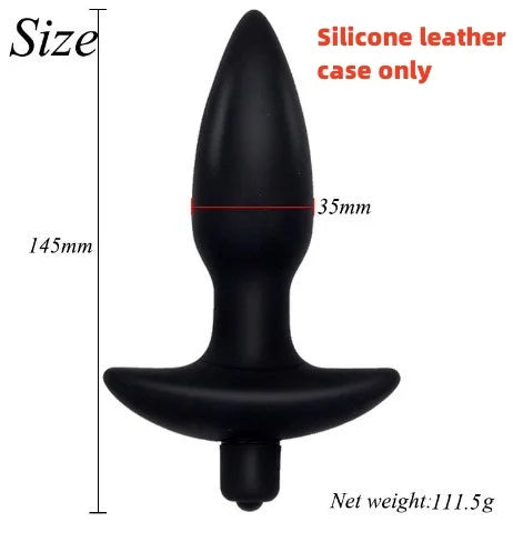 Soft Silicone Anal Plug Prostate Massage Anus Dilator Gay Erotic Accessories Silicone Leather Case luvshop24
