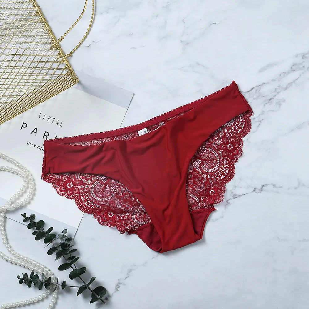 Lace Panties Female Underpants Sexy Panties For Women Briefs Underwear Comfortable Ladies Pantys Lingerie 13 Solid Color luvshop24