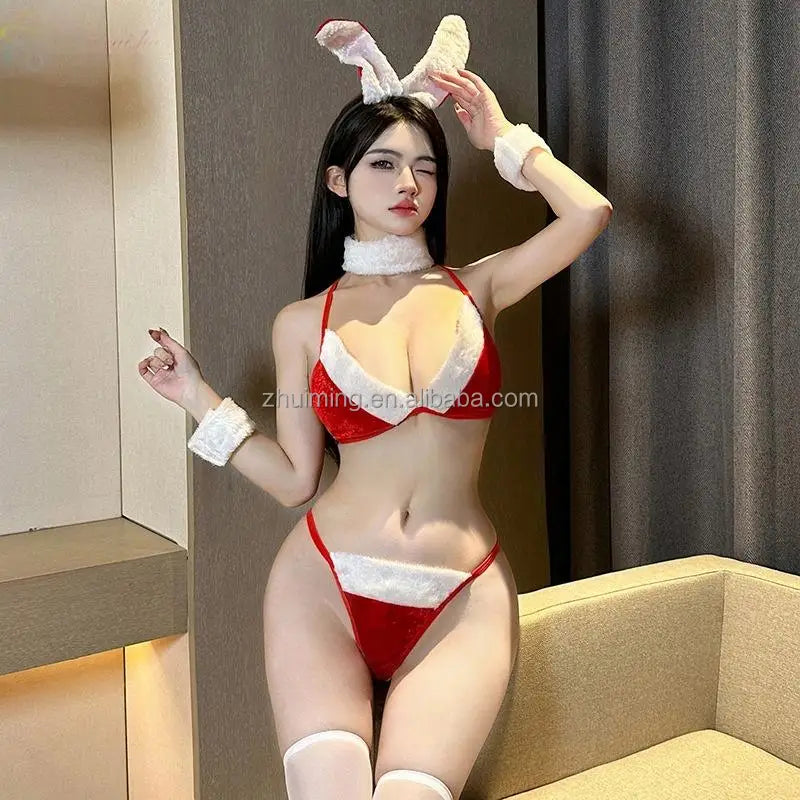 Erotic Lingerie Christmas Girl Sexy Lady Clothes luvshop24