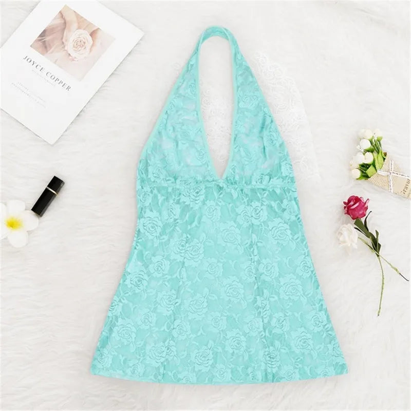 Lace Lingerie Women's Underwear Set Sexy Lace Dress Erotic Lingerie Set Female Underwear Set Lace Bra Panties Sleepwear Women luvshop24