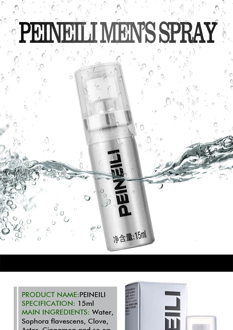 Effective Delay Spray for Men Male Anti Premature Ejaculation Penis Enlargment Prolong 60 Minutes Long Lasting Excitement luvshop24