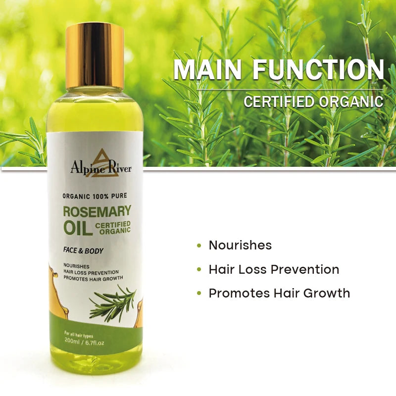 OEM Custom Private Label 100% Natural Herbal Organic Rosemary Hair Growth Oil Facial Treatment Anti-Acne Massage Oil luvshop24