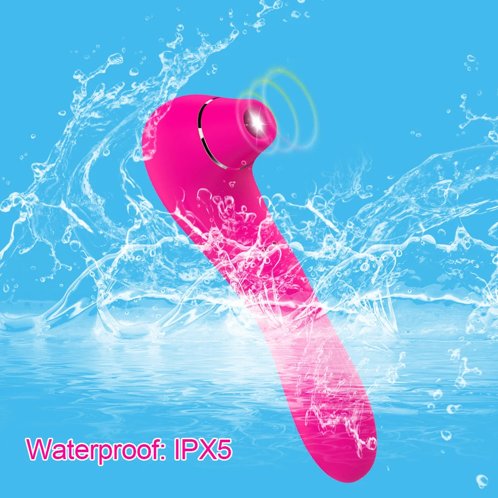 Real Satisfying 10 Speeds Suction and Vibration Massager G Spot Clitoral Vibrator Sucking Vibrator Clit Sucker Dildo for Women luvshop24