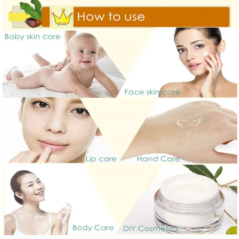 50g/100g Natural Organic Unrefined Shea Butter Oil Skin Care Body Massage Oil Moisturizing Nourishing Cosmetics Raw luvshop24