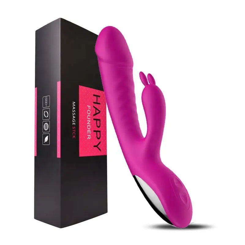 Cheapest Hot Style G Spot Women Pussy Massager Silicone Rabbit Dildo Vaginal Vibrator Toys for Woman luvshop24