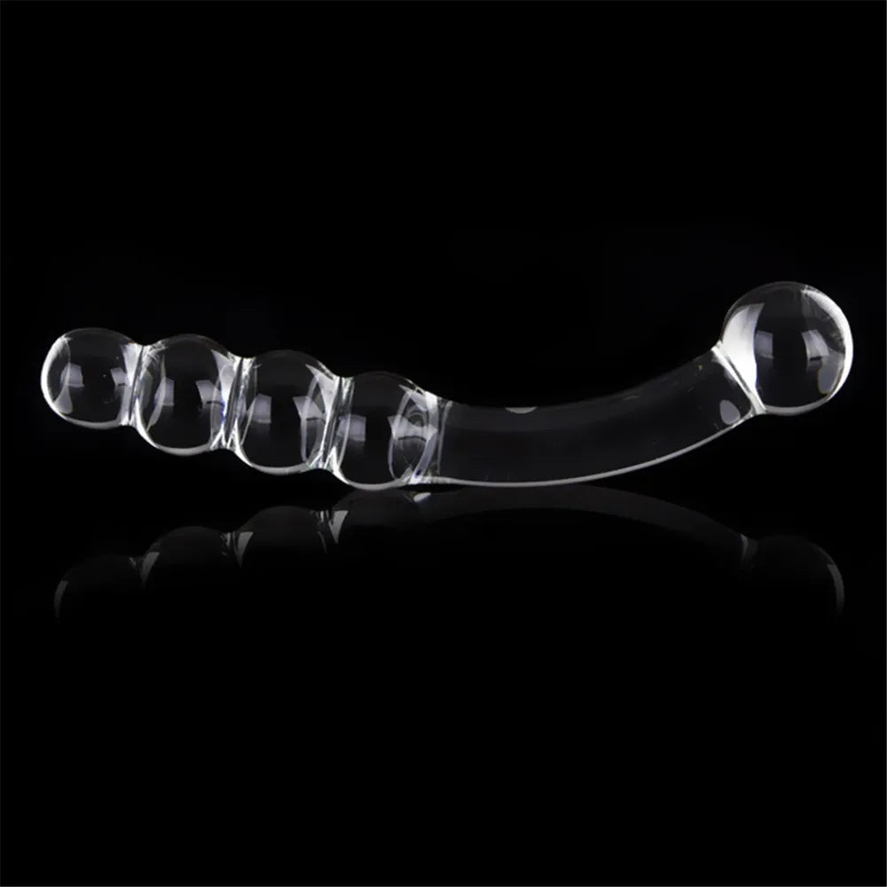 Pyrex Glass Dildo Fake Penis Crystal Anal Beads Butt Plug Prostate Massager G Spot Female Masturbation Toys luvshop24