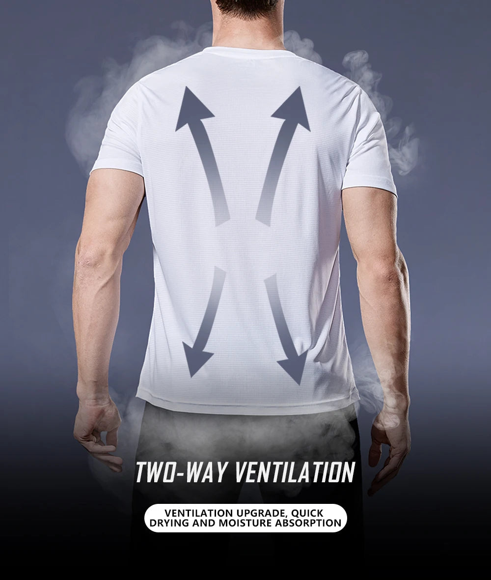 Sport Shirt 2024 Summer New 100% Polyester White Solid T Shirt Men Causal O-neck Basic T-shirt Male High Quality Running Tops luvshop24