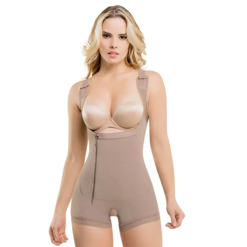 Zip Waist Lace Slimming Shaper Corset Control Shapewear Butt Lifter Strap Body Shaper Underwear Bodysuit Women Plus Size S-6xl luvshop24