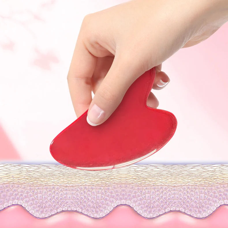 1Pcs Beeswax Guasha Scraping Massage Scraper Face Massager Acupuncture Gua Sha Board Acupoint Face Eye Care SPA Massage Tool luvshop24