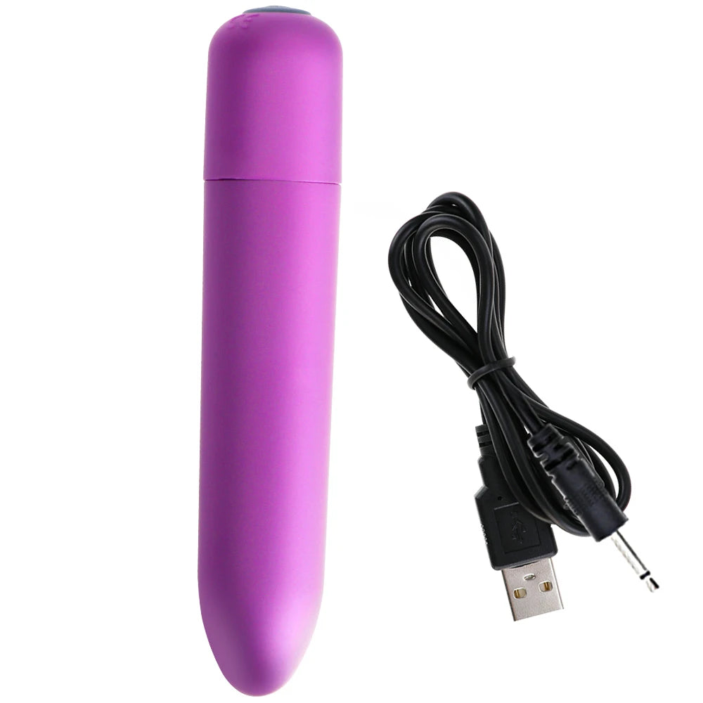Mini Powerful Bullet Vibrator Women Clitoral Stimulator Vaginal G Spot Masturbation USB Recharge Erotic Vibrators Adult Sex Toys luvshop24