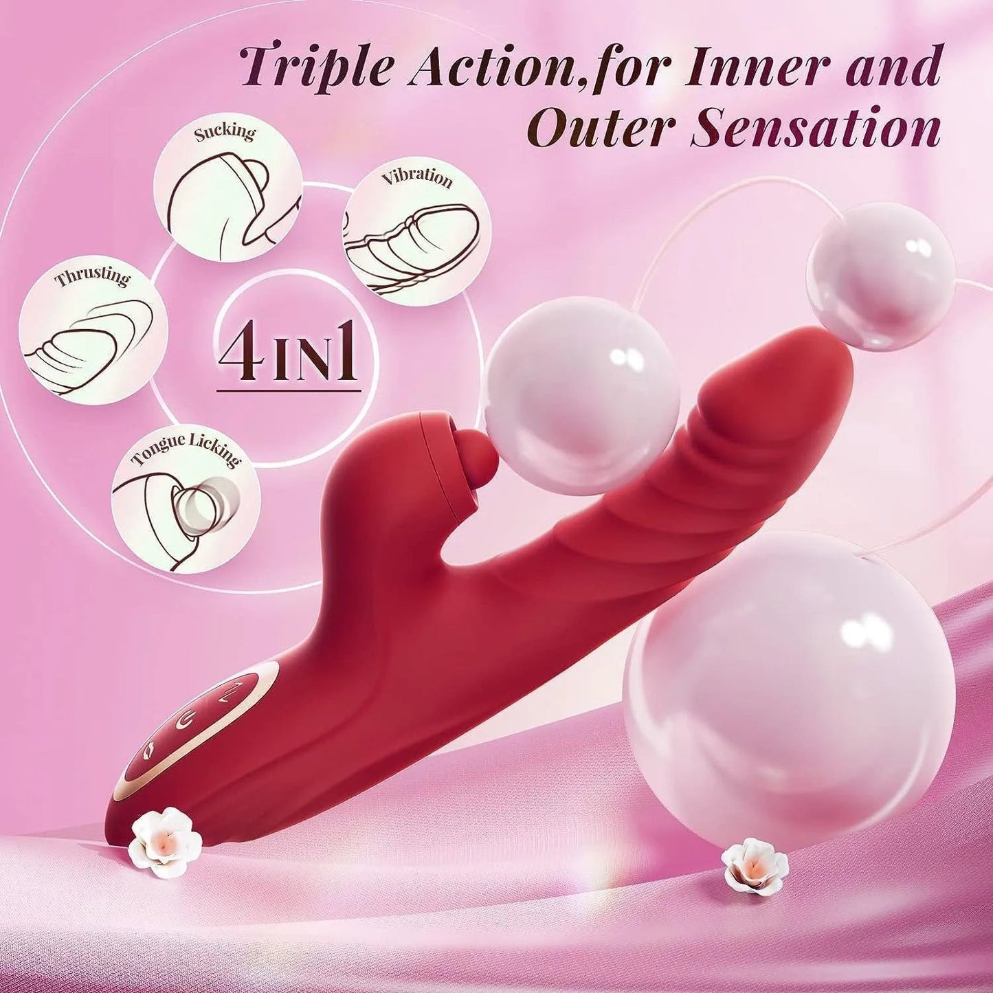 Female Masturbation G Spot Tapping Rabbit Vibrator Vaginal Clitoral Stimulator Thrusting Dildos Insertion Vibrator for Women luvshop24