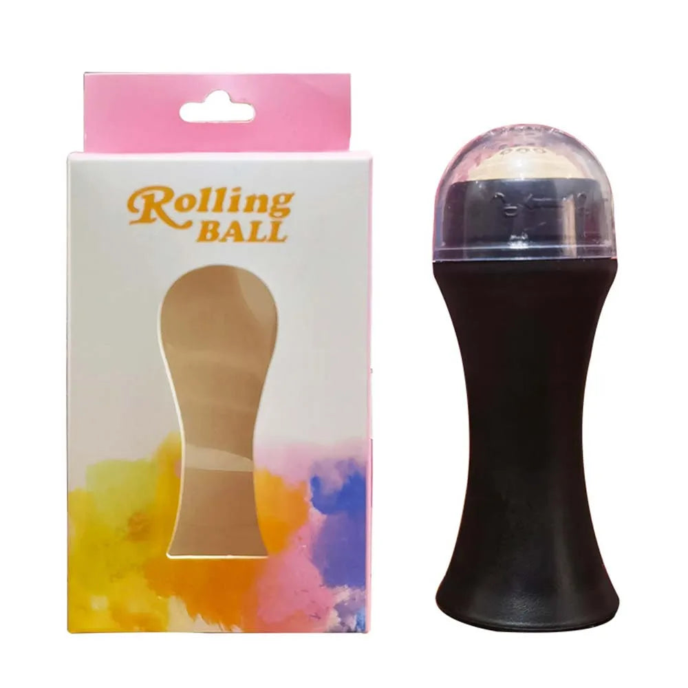 Cosmetics Facial Massage Oil Absorbing Roller Volcanic Stone Makeup Tool Massager Roller Natural Stone Oil Absorbing Roller luvshop24