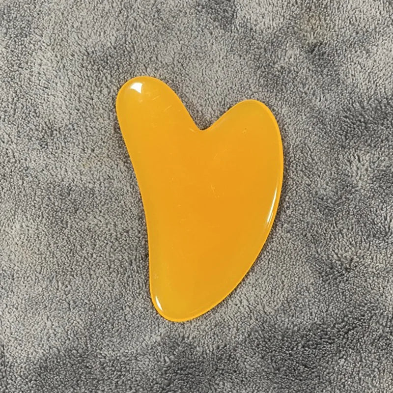 1Pcs Beeswax Guasha Scraping Massage Scraper Face Massager Acupuncture Gua Sha Board Acupoint Face Eye Care SPA Massage Tool luvshop24