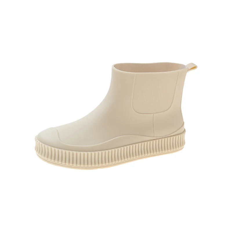 Adult Women Girs PVC Waterproof Fashion Garden Rain Boots Daily Commuting Rain Shoes luvshop24