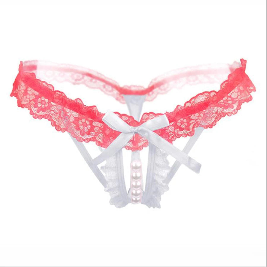 Lynmiss Women's Panties Underwear For Sexy Pearl Lingerie Women Lace Panties Erotic Underwear Briefs Sexy Apparel Erotic luvshop24