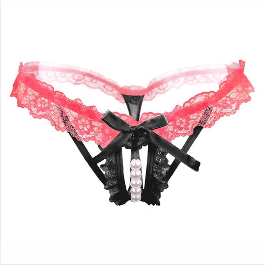 Lynmiss Women's Panties Underwear For Sexy Pearl Lingerie Women Lace Panties Erotic Underwear Briefs Sexy Apparel Erotic luvshop24