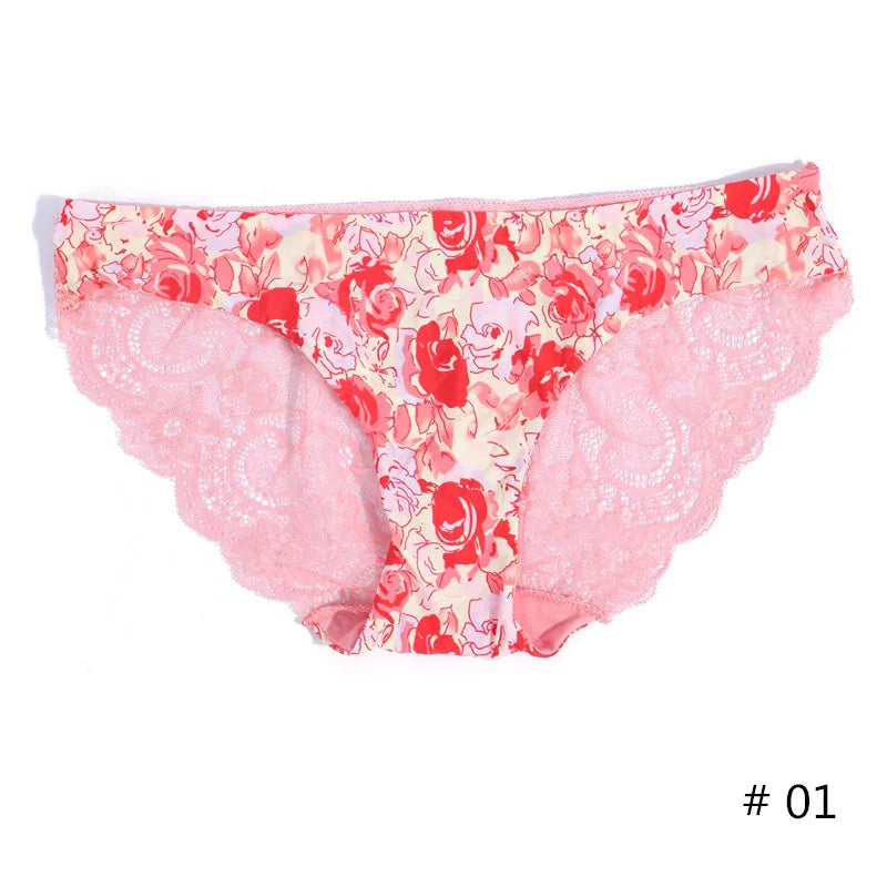 Lace Women's Panties Sexy Female Underwear Seamless Ladies Briefs Low-rise Lingerie Soild Panty Girls Briefs Tangas Slip Femme luvshop24