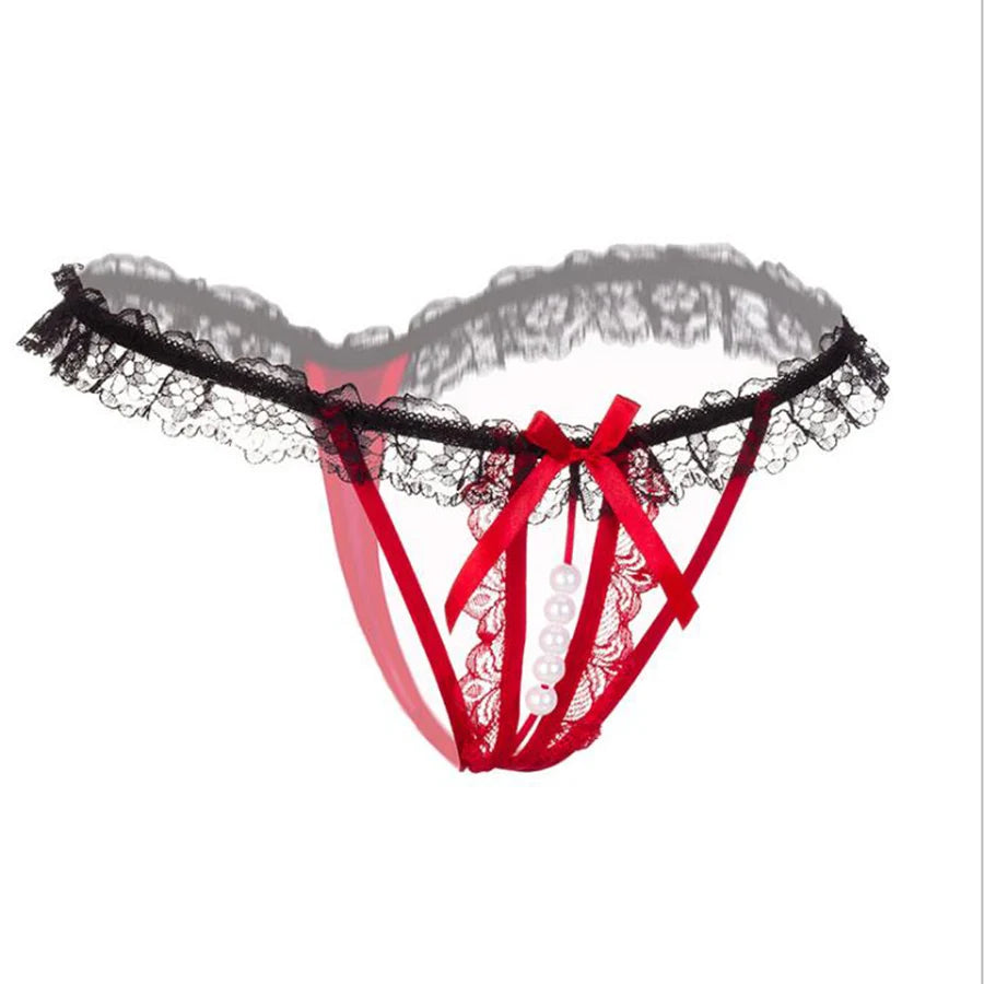 Lynmiss Women's Panties Underwear For Sexy Pearl Lingerie Women Lace Panties Erotic Underwear Briefs Sexy Apparel Erotic luvshop24