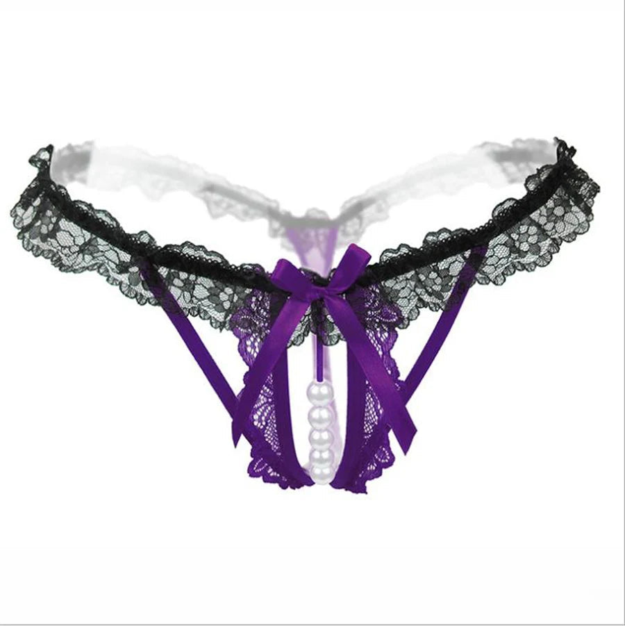 Lynmiss Women's Panties Underwear For Sexy Pearl Lingerie Women Lace Panties Erotic Underwear Briefs Sexy Apparel Erotic luvshop24