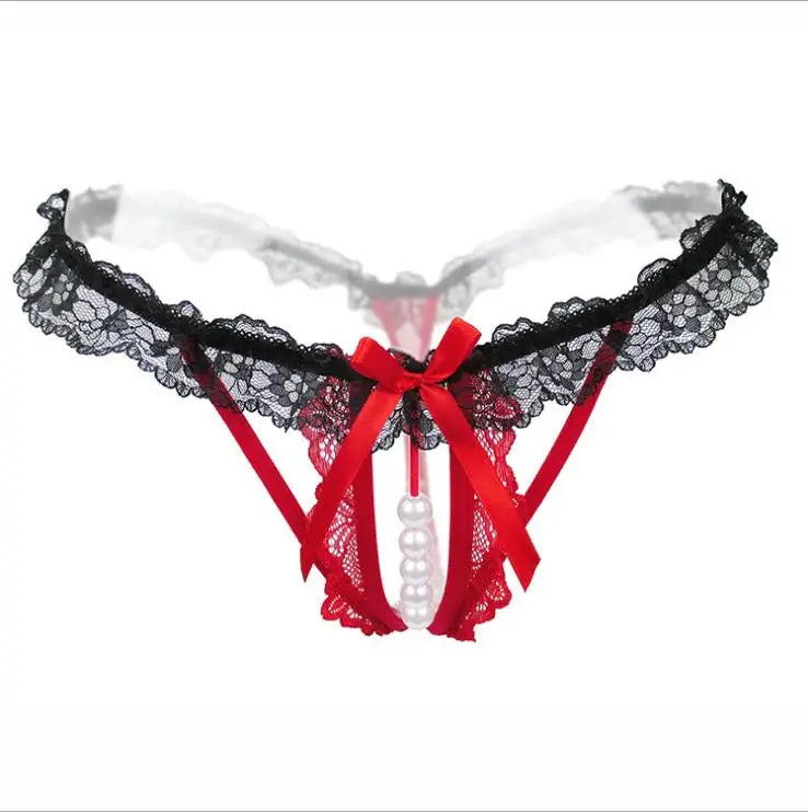 Lynmiss Women's Panties Underwear For Sexy Pearl Lingerie Women Lace Panties Erotic Underwear Briefs Sexy Apparel Erotic luvshop24