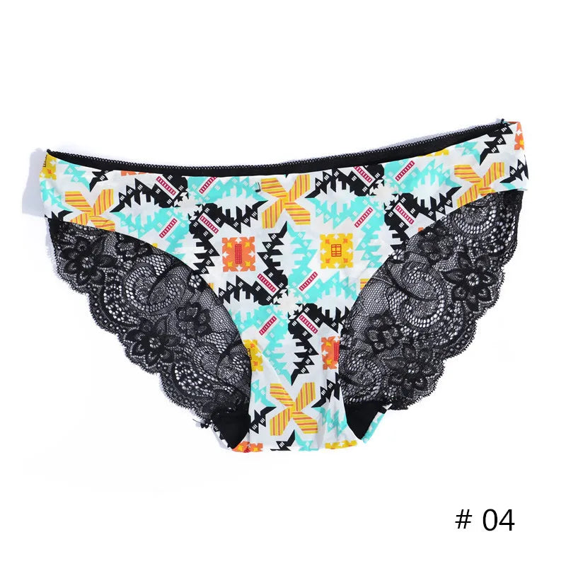 Lace Women's Panties Sexy Female Underwear Seamless Ladies Briefs Low-rise Lingerie Soild Panty Girls Briefs Tangas Slip Femme luvshop24