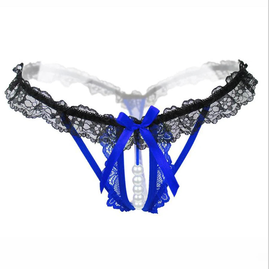 Lynmiss Women's Panties Underwear For Sexy Pearl Lingerie Women Lace Panties Erotic Underwear Briefs Sexy Apparel Erotic luvshop24