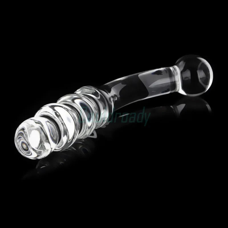 Pyrex Glass Dildo Fake Penis Crystal Anal Beads Butt Plug Prostate Massager G Spot Female Masturbation Toys luvshop24